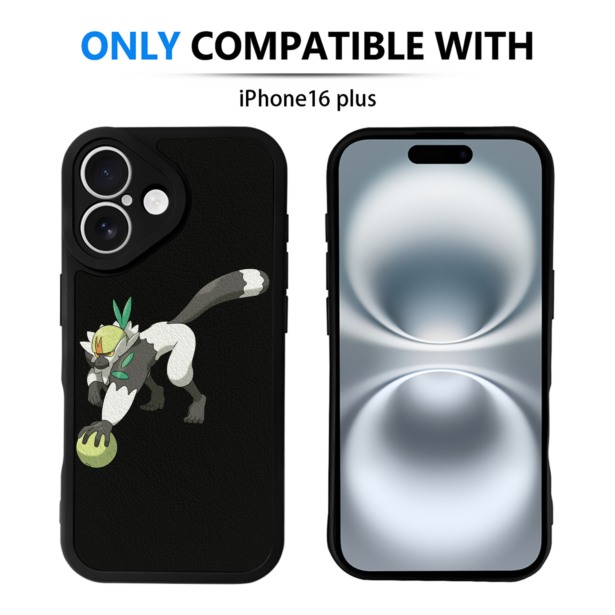 （画像用） ポケットモンスター Pokémon 【iPhone 16シリーズ対応】シリコンスマホケース（レザー調） 材質：シリコン